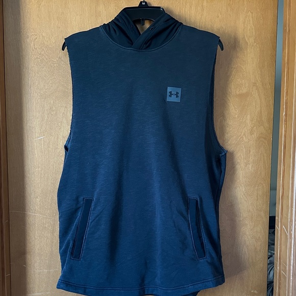 Under Armour Dark Sleeveless Hoodie - Picture 1 of 3